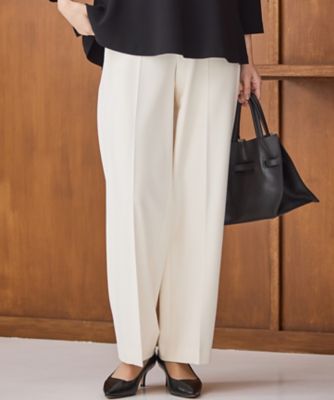 ＜23区 L (Women/大きいサイズ)＞【滝沢眞規子さん着用／洗える】ウォームストレッチ　ワイド　パンツ（ＰＲＷＷＧＷ０６０３）