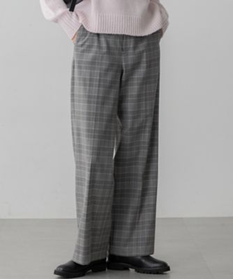 ＜23区 L (Women/大きいサイズ)＞【洗える】ウォームストレッチ　チェック　ワイド　パンツ（ＰＲＷＷＧＷ０６０５）