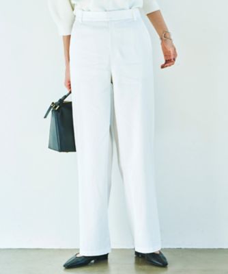 洗える リネンヴィスコースストレッチストレートパンツ ｐｒｗｗｉｍ０４０２ 三越伊勢丹オンラインストア 公式