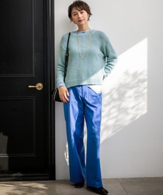 極美品 23区 24SS 雑誌掲載 スラブツイルストレッチ ベイカー パンツ CanCam掲載】スラブツイルストレッチ ベイカーパンツ