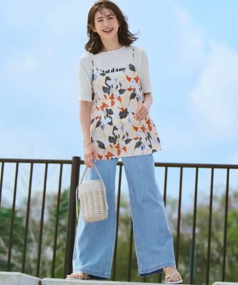 見上愛さん着用】23区 Summer DENIM ベイカーパンツ