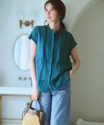 極美品⭐︎23区 DENIM ベイカーパンツ ターコイズ　見上愛さん着用38（9） 見上愛さん着用】23区DENIM サマー ベイカーパンツ