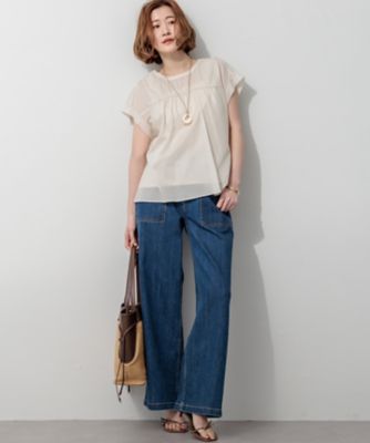 見上愛さん着用】23区DENIM サマー ベイカーパンツ