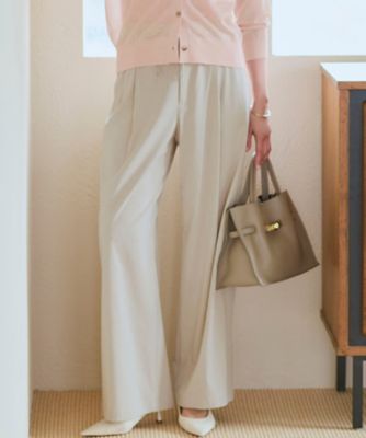 ＜23区 L (Women/大きいサイズ)＞ナチュラルスラブストレッチ　ワイドパンツ（ＰＲＷＷＬＭ０５１８）