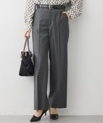 ＜23区 L (Women/大きいサイズ)＞【セットアップ着用】ファインネスウール　ワイド　パンツ（ＰＲＷＷＬＳ０００６）