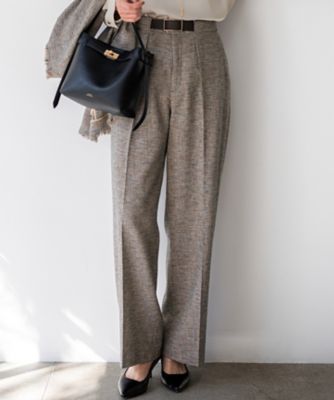 ＜23区 L (Women/大きいサイズ)＞リネンライクブッチャー　ワイドパンツ（ＰＲＷＷＬＳ０３０６）