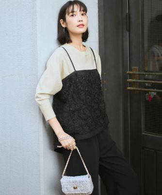 ストレッチダブルクロス ワイドパンツ（PRWWLS0315） | 23区