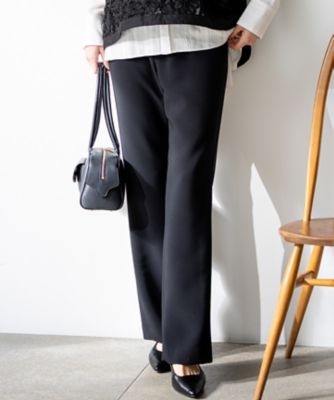 ＜23区 L (Women/大きいサイズ)＞ストレッチダブルクロス　フレアパンツ（ＰＲＷＷＬＳ６３１９）