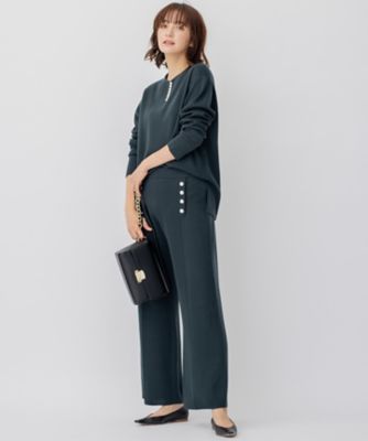 【ＣＬＡＳＳＹ．１月号掲載】ウールブレンド　ニット　パンツ（ＰＲＷＷＮＺ０６５０）