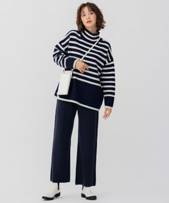 【ＣＬＡＳＳＹ．１月号掲載】ウールブレンド　ニット　パンツ（ＰＲＷＷＮＺ０６５０）