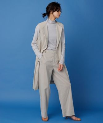 【洗える】リネンレーヨンストレッチ　ワイド　パンツ（ＰＲＷＷＳＭ０４０５）