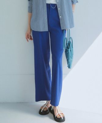 【洗える】リネンレーヨンストレッチ　ワイド　パンツ（ＰＲＷＷＳＭ０４０５）