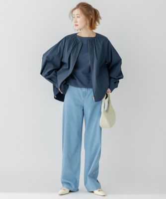 【ＷＥＢ限定／洗える】２３区ＤＥＮＩＭ　ライトダンガリー　ワイドパンツ（ＰＲＷＷＳＳ０８２１）