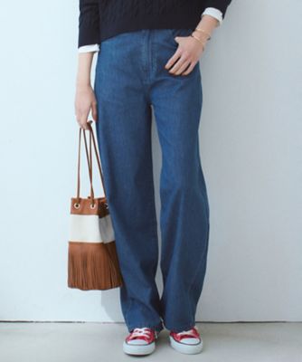 【ＷＥＢ限定／洗える】２３区ＤＥＮＩＭ　ライトダンガリー　ワイドパンツ（ＰＲＷＷＳＳ０８２１）