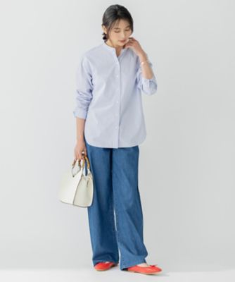 【ＷＥＢ限定／洗える】２３区ＤＥＮＩＭ　ライトダンガリー　ワイドパンツ（ＰＲＷＷＳＳ０８２１）