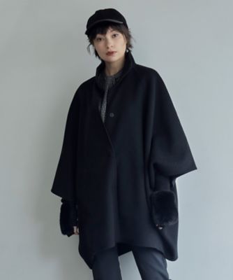 ＜ICB L (Women/大きいサイズ)＞ＷｏｏｌＲｅｖｅｒ　ポンチョコート（ＳＣＣＭＣＷ０４０２）