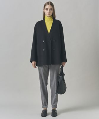 WoolRever ノーカラーショートコート（SCCYGW0403
