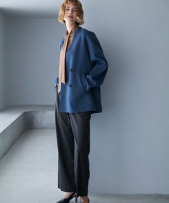 WoolRever ノーカラーショートコート（SCCYGW0403