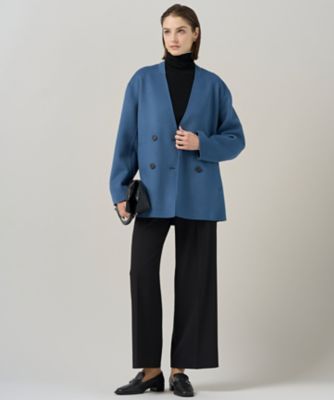 WoolRever ノーカラーショートコート（SCCYGW0403