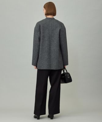 WoolRever ノーカラーショートコート（SCCYGW0403