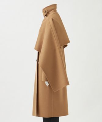 ケープコート エステータ】ウールリバー ケープ付き コート