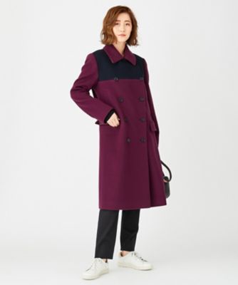 ⭐︎未使用⭐︎ Paul Smith ポールスミス カラーブロックウールアウター ③ ロングコート 【売れ筋】