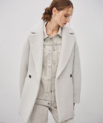 ＜uncrave (Women)＞モヘヤ混シャギー　ジャコット（ＳＣＵＶＧＷ０５０８）