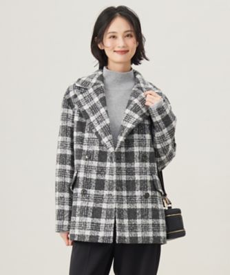 ＜自由区 (Women)＞ＢＡＬＬＩループミルドチェック　コート（ＳＣＷＭＣＷ０５１７）