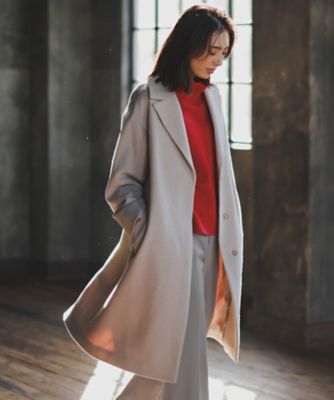 ＜自由区 (Women)＞シャルムビーバーロング　コート（ＳＣＷＭＳＷ０５０９）