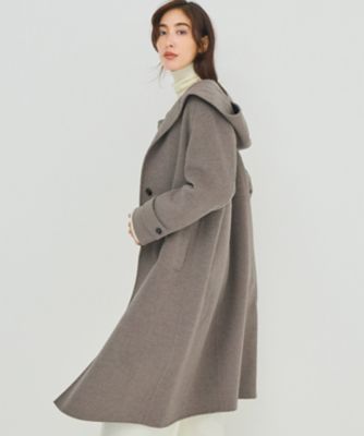 【送料無料】23区 (Women)/ニジュウサンク【見上愛さん着用/VERY12月号掲載】MANTECOPureリバー フード ロングコート(SCWOGW0511) 030_チャイロ アウター【三越伊勢丹/公式】