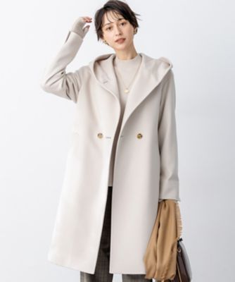 ウールカシミヤビーバー フーデット コート