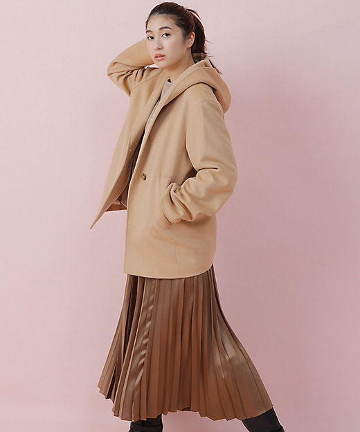 CLASSY.1月号掲載】ウールカシミヤビーバー フード付き CLASSY.1月号掲載】ウールカシミヤビーバー フード付き