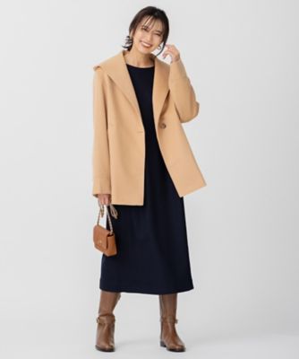 ブランドバッグ 人気ランキング2024 CLASSY．1月号掲載】ウールカシミヤビーバー フード付き ジャケット・アウター