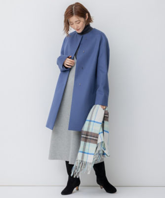 ウールカシミヤビーバー ノーカラー コート（SCWOSW0504