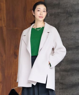 ＜自由区 L (Women/大きいサイズ)＞ウールリバーショート　コート（ＳＣＷＲＳＷ０５０１）