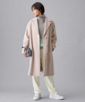 レディース PISANO ベージュ ロングコート サイズLL 日本製 