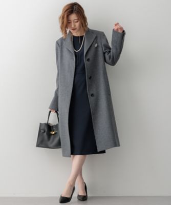 送料無料】ウールカシミヤビーバー スタンドカラー コート