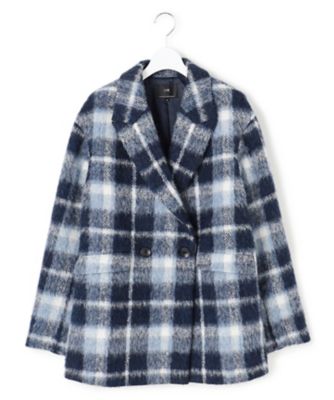 23区｜【一部店舗限定】アルパカシャギーチェック コート