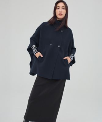 見上愛さん着用／Oggi12月号掲載】ウールライトリバー ポンチョ