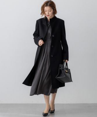 ウールカシミヤビーバー スタンドカラー コート