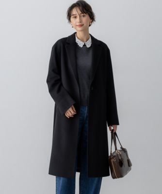 【送料無料】23区 S (Women/小さいサイズ)/ニジュウサンク エス ウールカシミヤビーバー チェスター コート(SCWSGW0505) 005_クロ コート・ジャケット【三越伊勢丹/公式】