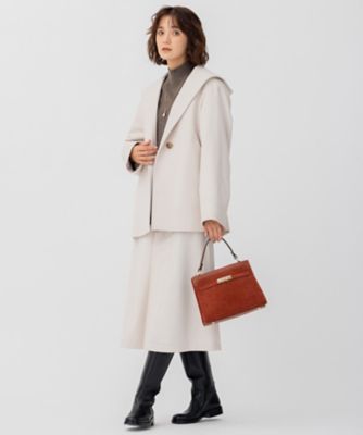 CLASSY．1月号掲載】ウールカシミヤビーバー フード付き