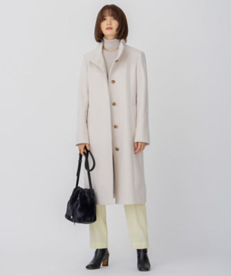 ウールカシミヤビーバー スタンドカラー コート（SCWSNW0506