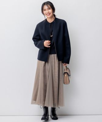 お値下げ⭐︎23区　新品未使用品⭐︎ウールリバー ショート ブルゾン38 注意点あり ウールリバー ショート ブルゾン / 23区 | ファッション通販