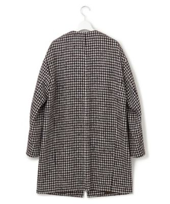 2023AW✨23区 チェック ツイード ノーカラーコート　38 チェック ツイード ノーカラーコート（SCWSSW0509） | 23区