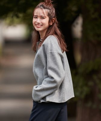 中村アンさん着用】ウールアルパカリバーショート丈 コート（番号  