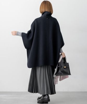 見上愛さん着用／Oggi12月号掲載】ウールライトリバー ポンチョ