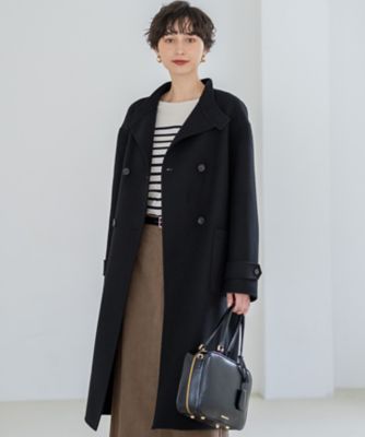 VERY掲載】MANTECOPureリバー スタンドカラーコート