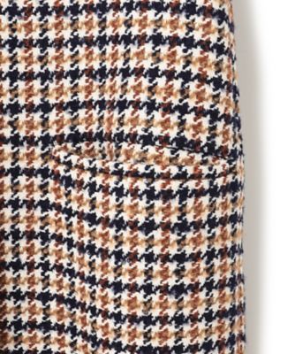 【ＣＬＡＳＳＹ．１月号掲載】ループヤーン　チェック　ツイード　ロングコート（ＳＣＷＷＮＷ０５０２）