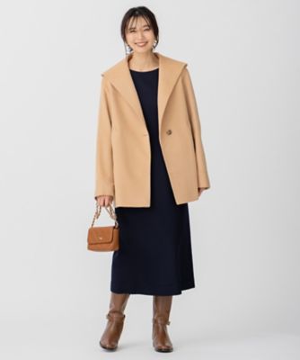 CLASSY．1月号掲載】ウールカシミヤビーバー フード付き